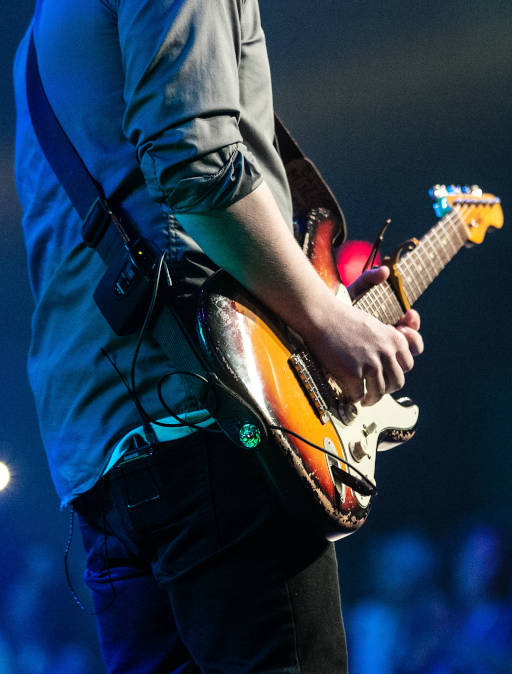 Live guitar player.